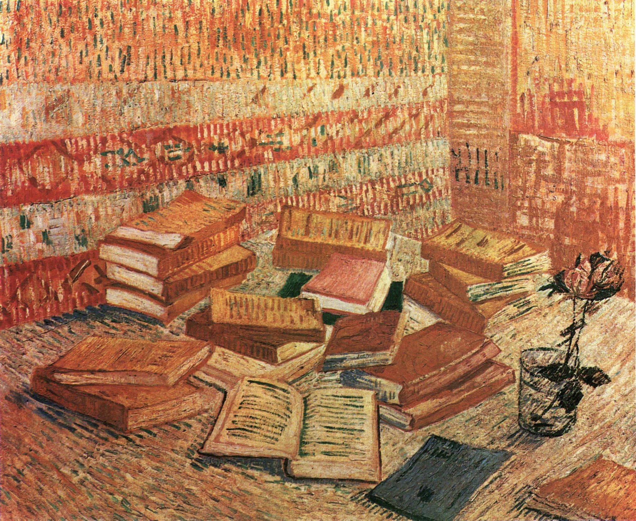 Still Life - French Novels and Rose - Vincent van Gogh