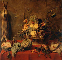 Still Life of Fruit in a Basket by Frans Snyders — hand-painted photography oil painting reproduction on canvas