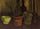 Still Life of Paintbrushes in a Flowerpot in master bedroom