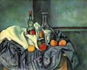 Still life, peppermint bottle by Paul Cezanne — hand-painted photography oil painting reproduction on canvas