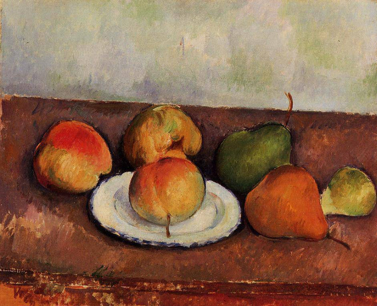 Still Life Plate and Fruit - Paul Cezanne