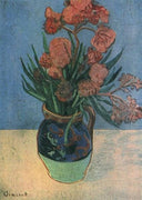 Still Life Vase with Oleanders by Vincent van Gogh — hand-painted botanical oil painting reproduction on canvas