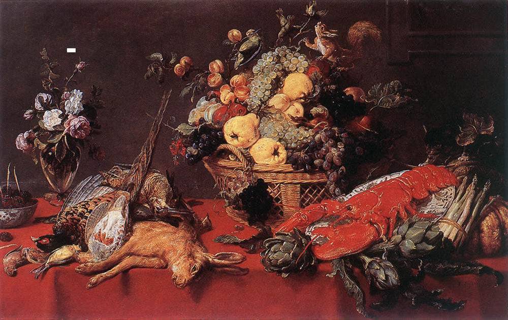 Still Life With A Basket Of Fruit - Frans Snyders