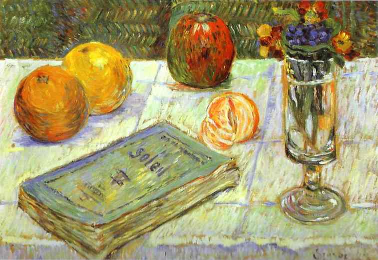 Still Life with a Book - Paul Signac