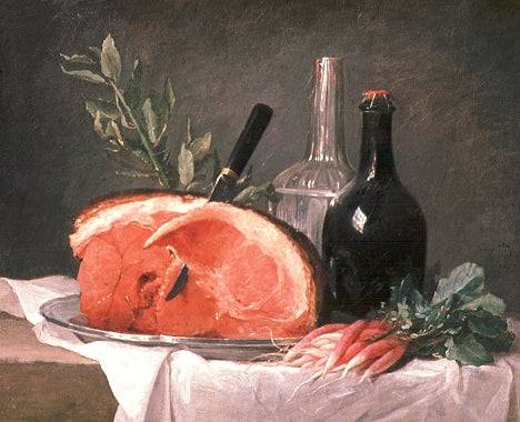 Still Life with a Ham - Anne Vallayer-Coster