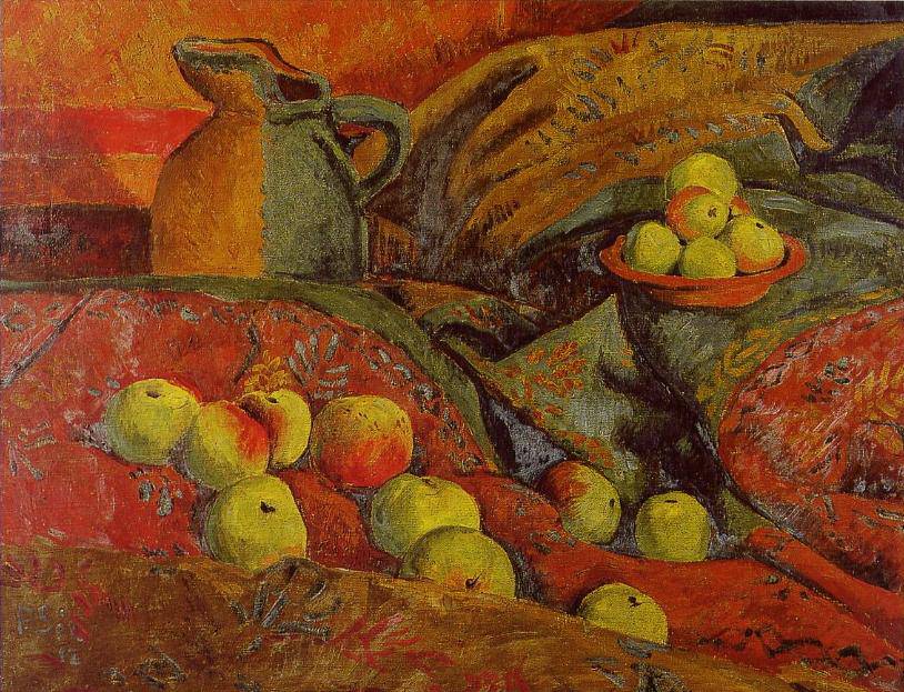 Still life with apples and jug - Paul Serusier