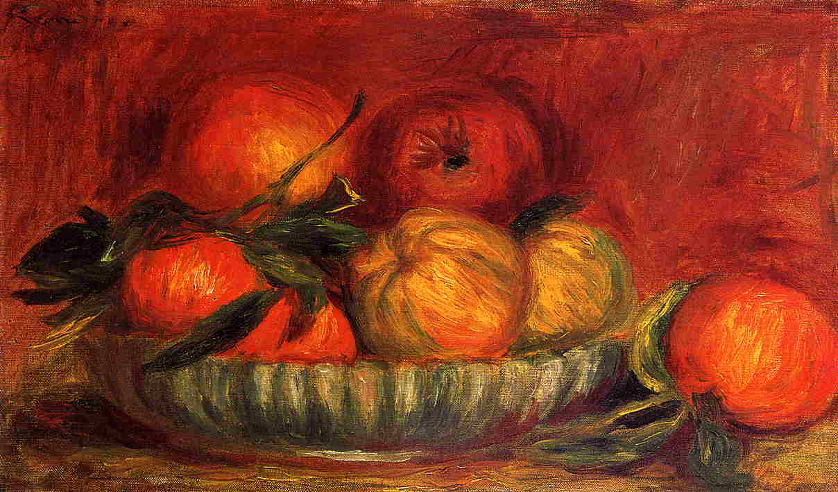 Still Life with Apples and Oranges - Pierre-Auguste Renoir