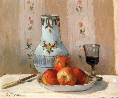 Still Life with Apples and Pitcher in apartment