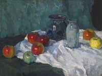 Still Life with Apples by Konstantin Gorbatov — hand-painted still oil painting reproduction on canvas