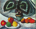 Still Life with begonias by Ilya Mashkov — fruit oil painting wall art, Fauvism