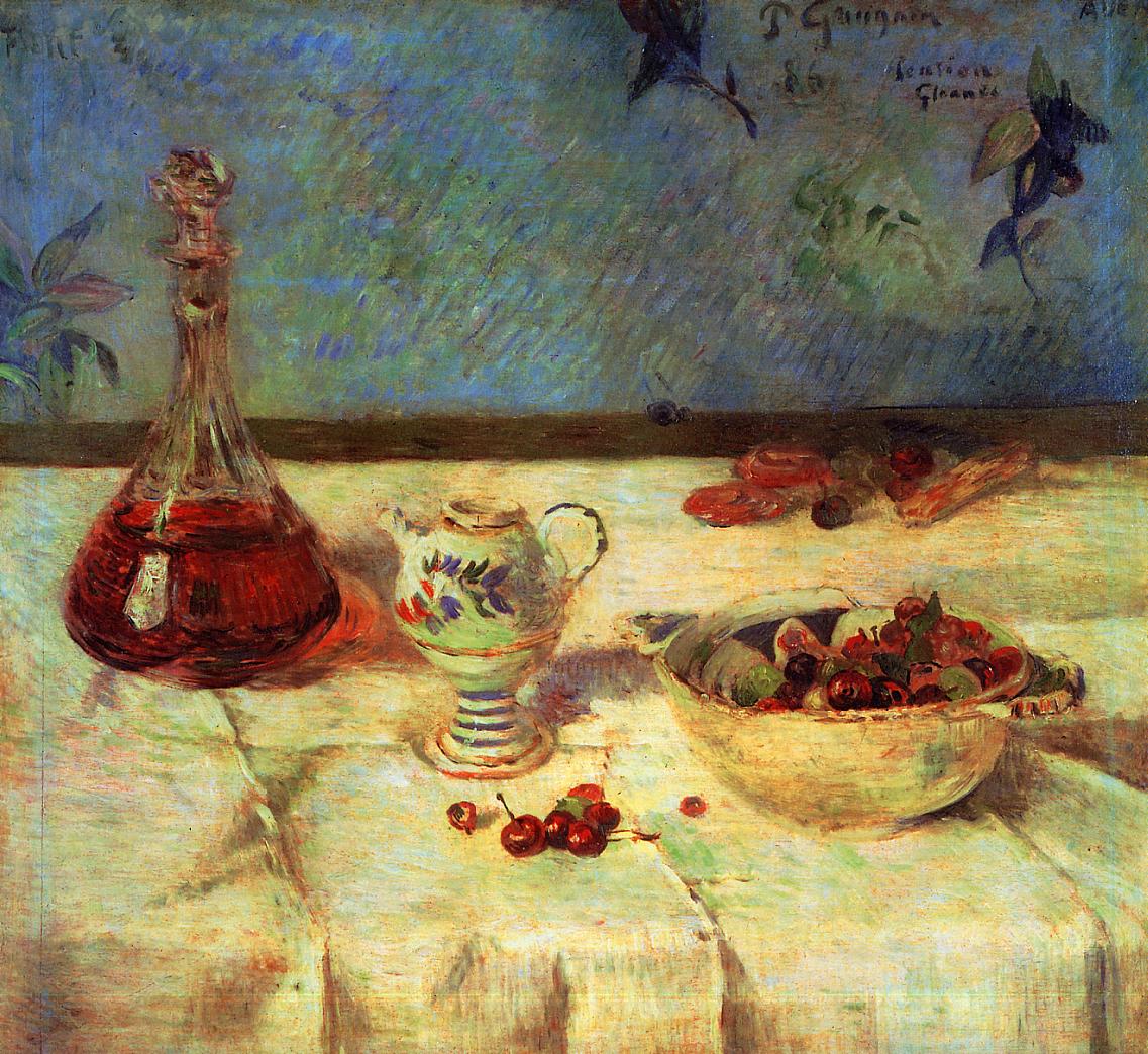 Still Life with Cherries - Paul Gauguin