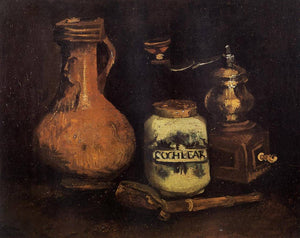 Still Life with Coffee Mill, Pipe Case and Jug - Vincent van Gogh