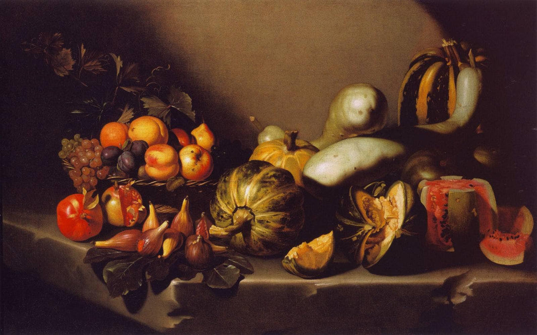 Still Life with Fruit by Caravaggio — hand-painted still oil painting reproduction on canvas