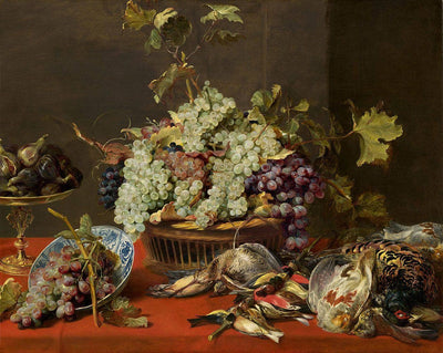 Still Life with Grapes and Game in dining room
