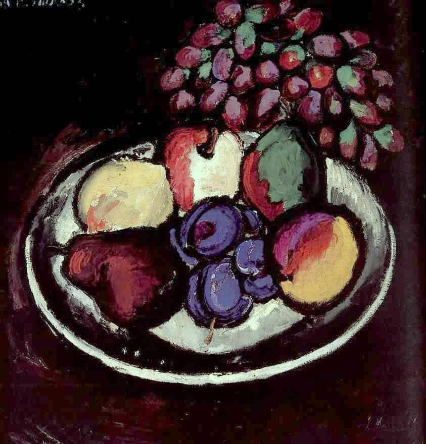 Still Life with Grapes by Ilya Mashkov — hand-painted photography oil painting reproduction on canvas