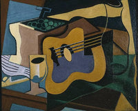 Still Life with Guitar by Juan Gris — hand-painted abstract oil painting reproduction on canvas
