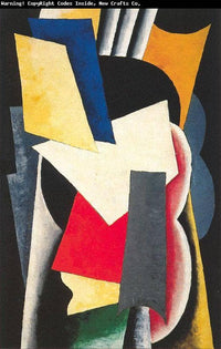 Still Life with Instruments by Lyubov Popova — hand-painted abstract oil painting reproduction on canvas