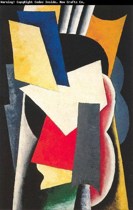 Still Life with Instruments by Lyubov Popova — hand-painted abstract oil painting reproduction on canvas