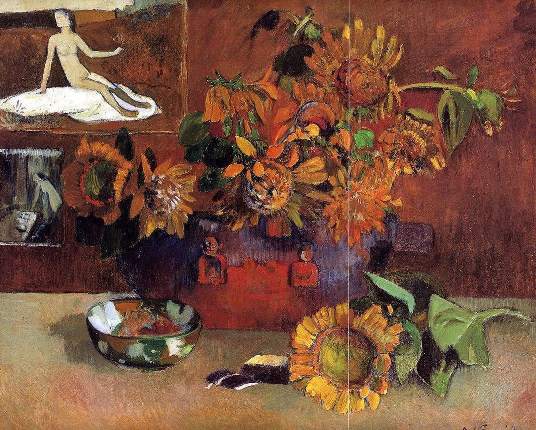 Still Life with l'Esperance by Paul Gauguin — hand-painted botanical oil painting reproduction on canvas