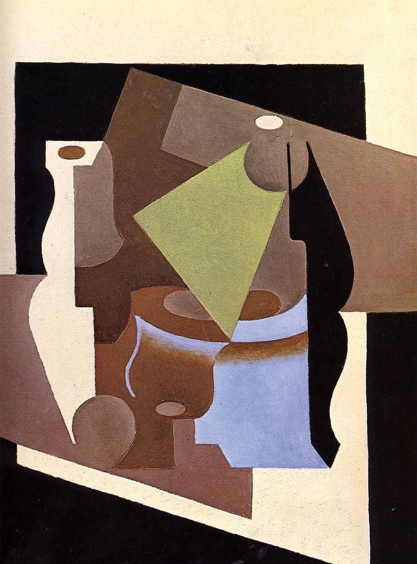 Still Life with Lamp by Juan Gris — hand-painted abstract oil painting reproduction on canvas