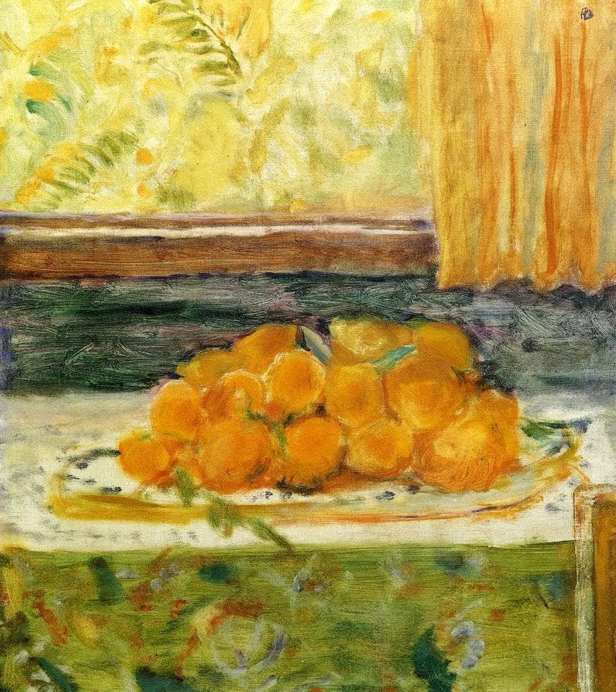 Still LIfe with Lemons by Pierre Bonnard — hand-painted photography oil painting reproduction on canvas