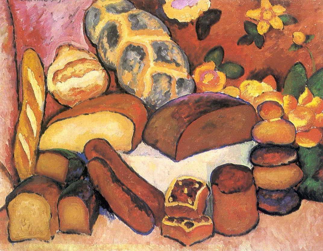 Still Life with Loaves of Bread - Ilya Mashkov