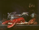 Still Life with Lobster by Anne Vallayer-Coster — hand-painted animal oil painting reproduction on canvas