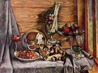Still Life with Mushrooms by Ilya Mashkov — hand-painted photography oil painting reproduction on canvas