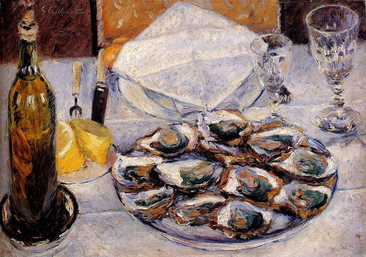 Still Life with Oysters - Gustave Caillebotte