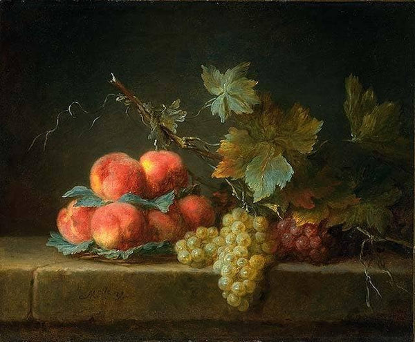 Still Life with Peaches and Grapes