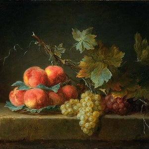 Still Life with Peaches and Grapes
