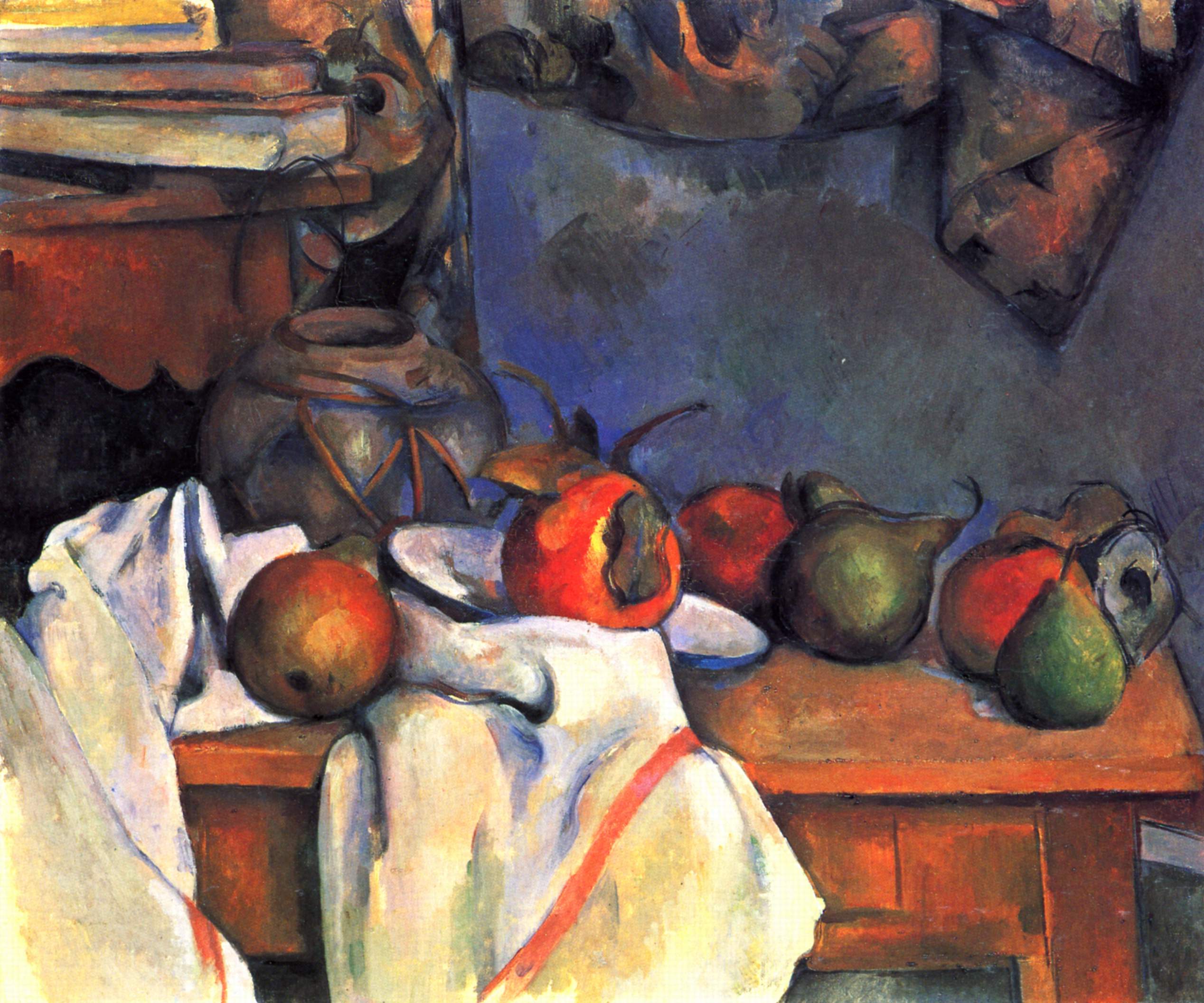 Still Life with Pomegranate and Pears - Paul Cezanne