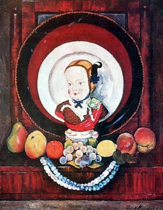 Still life with porcelain doll - Ilya Mashkov