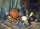 Still life with pumpkin and a pitcher in hallway