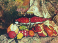 Still life with red fish