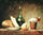 Still Life with Round Bottle in modern living room
