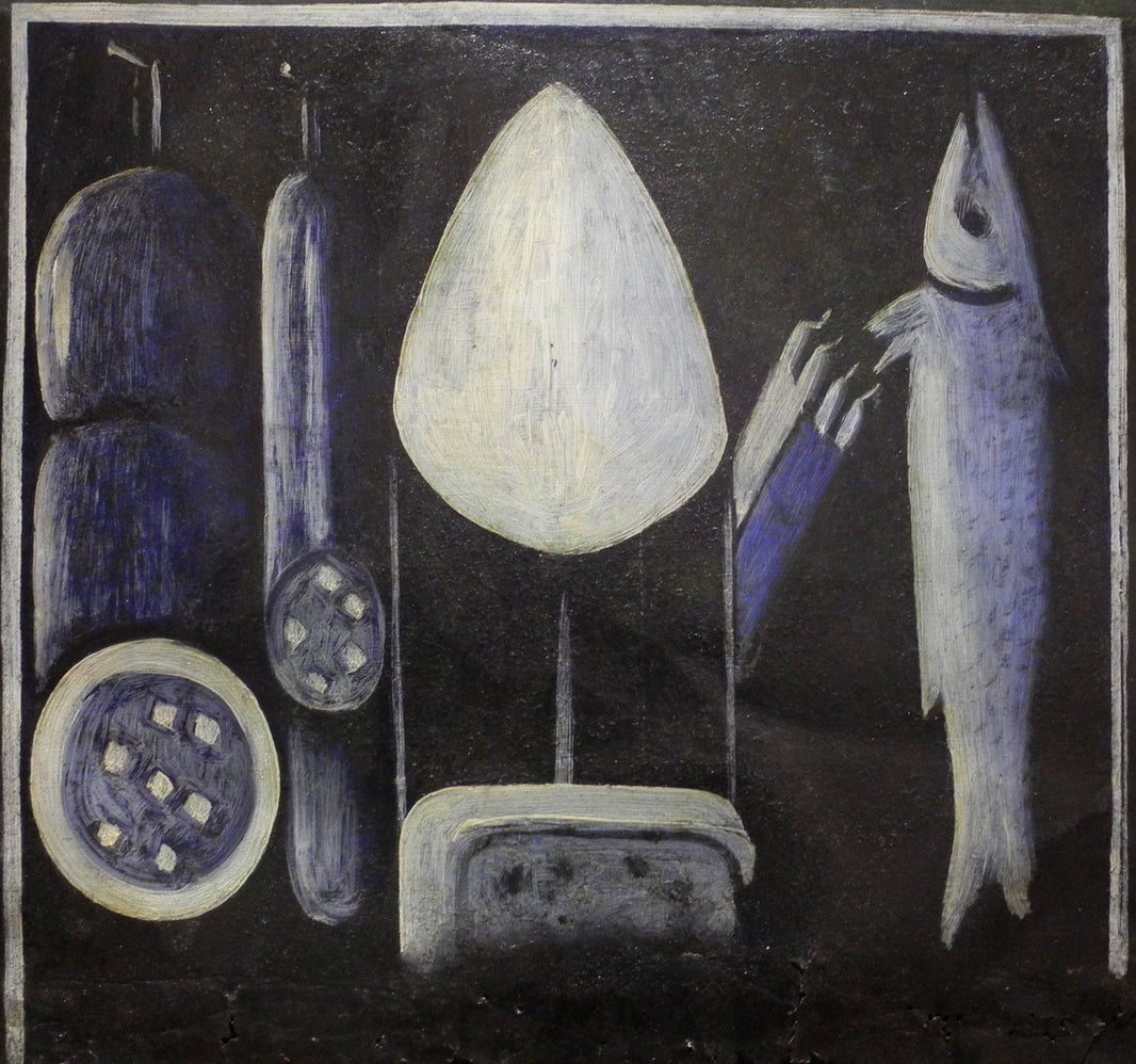 Still life with sugar candy (part of signboard in Didube) by Niko Pirosmani — hand-painted animal oil painting reproduction on canvas
