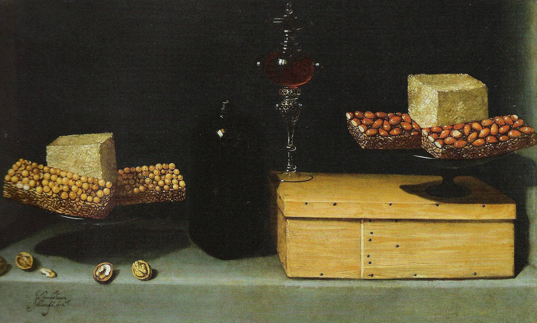 Still Life with Sweets by Juan van der Hamen — hand-painted photography oil painting reproduction on canvas