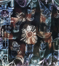 Still Life with Thistle Bloom by Paul Klee — hand-painted abstract oil painting reproduction on canvas