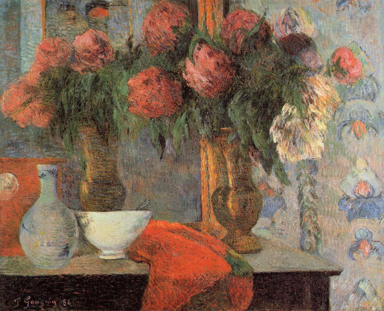Still life with white bowl