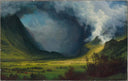 Storm in the Mountains by Albert Bierstadt — hand-painted eco oil painting reproduction on canvas