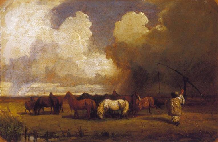 Storm in the Puszta - Károly Lotz