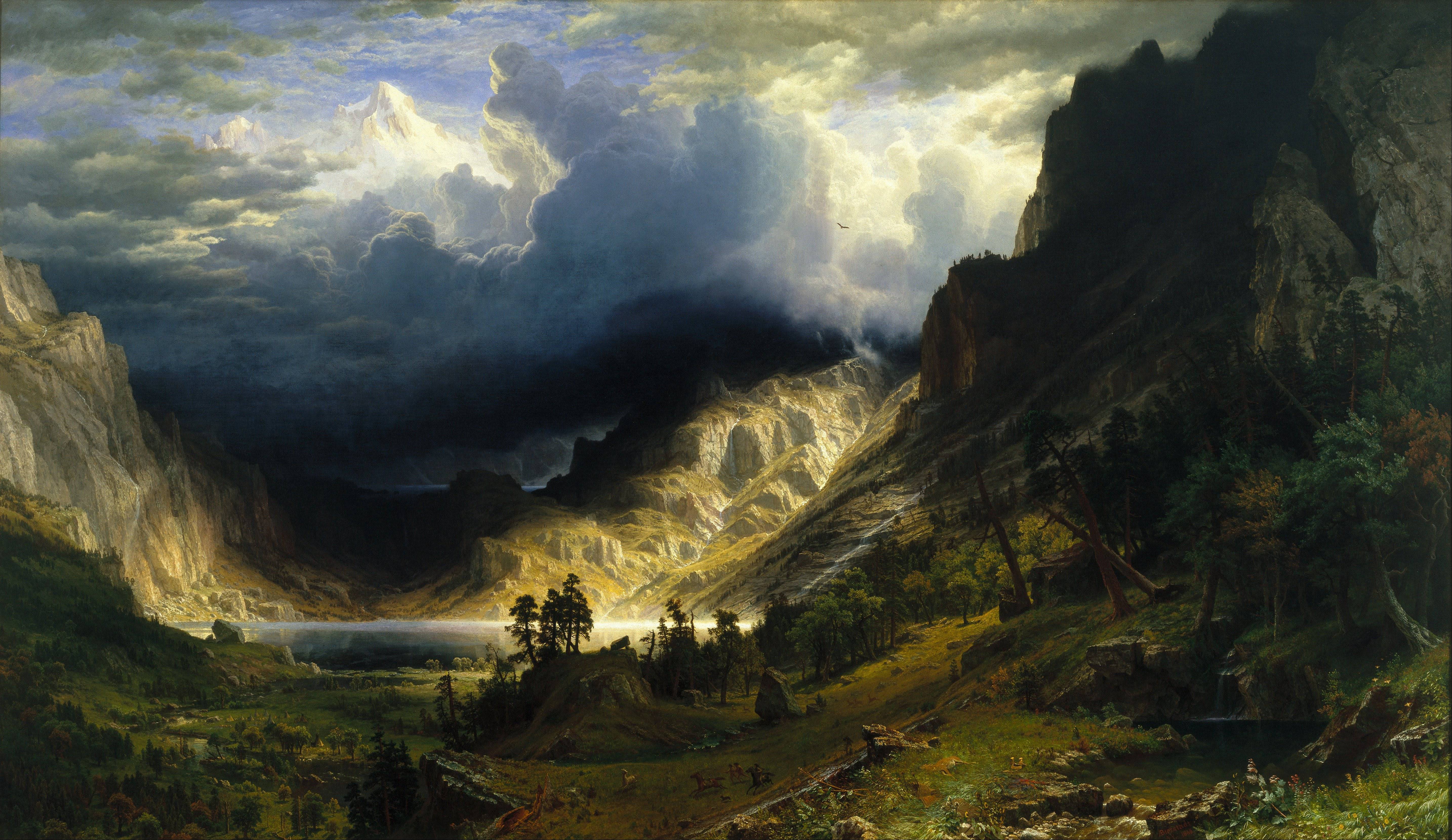 Storm in the Rocky Mountains, Mt. Rosalie - Albert Bierstadt