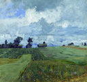 Stormy day by Isaac Levitan — hand-painted landscape oil painting reproduction on canvas