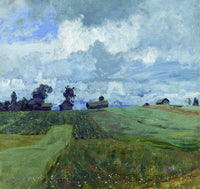 Stormy day by Isaac Levitan — hand-painted landscape oil painting reproduction on canvas