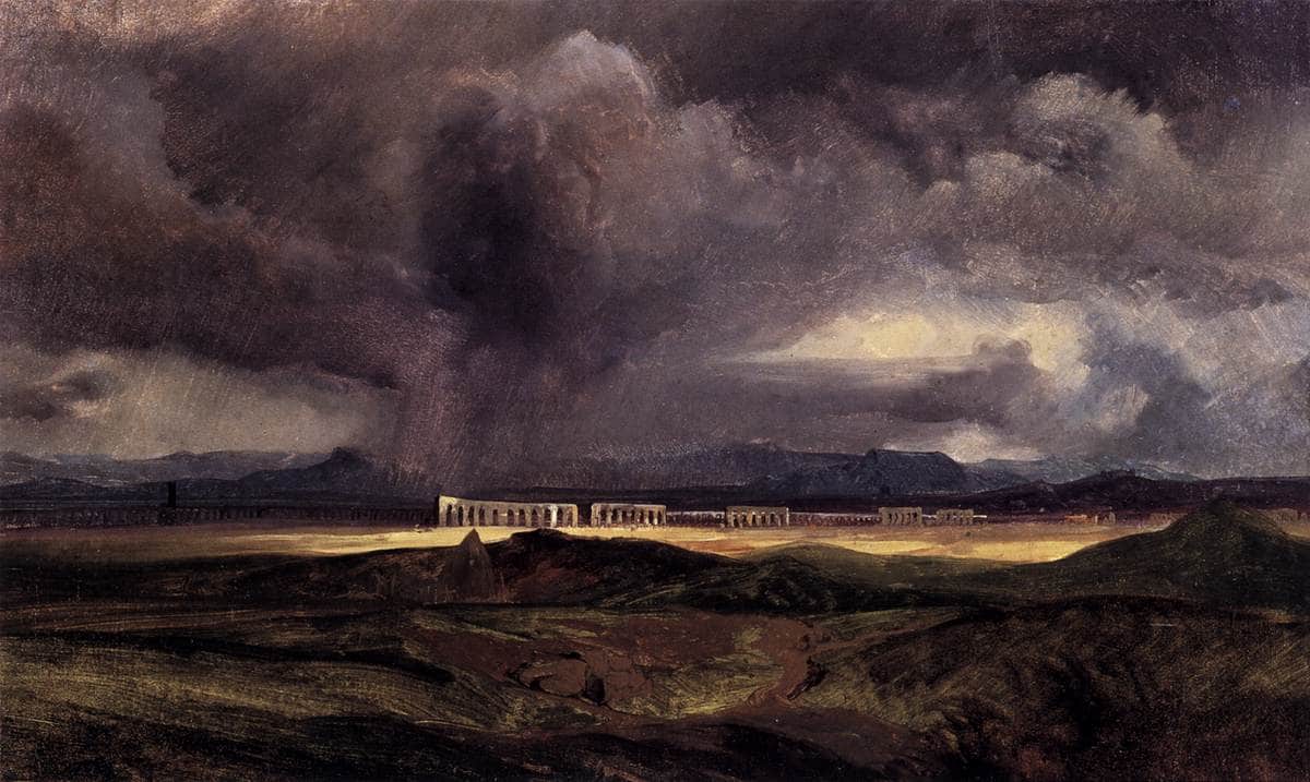 Stormy Weather over the Roman Campagna - Carl Blechen