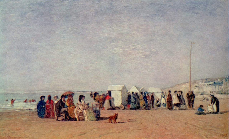 Strand in Trouville - Eugene Boudin