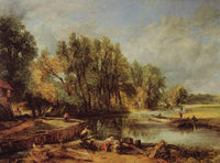 Stratford Mill by John Constable — hand-painted botanical oil painting reproduction on canvas