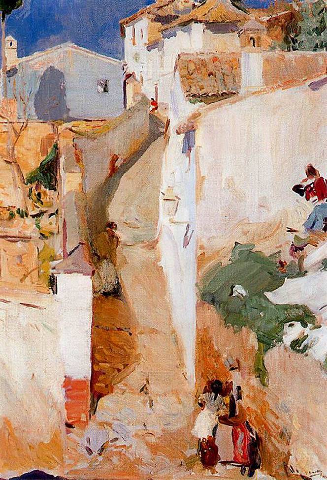 Street in Granada - Joaquín Sorolla