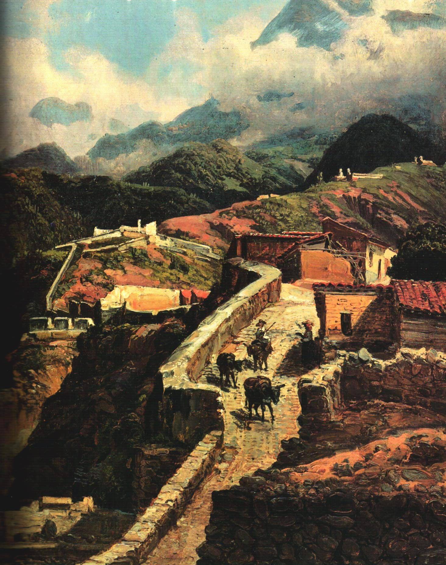 Street in La Guaira - Ferdinand Bellermann